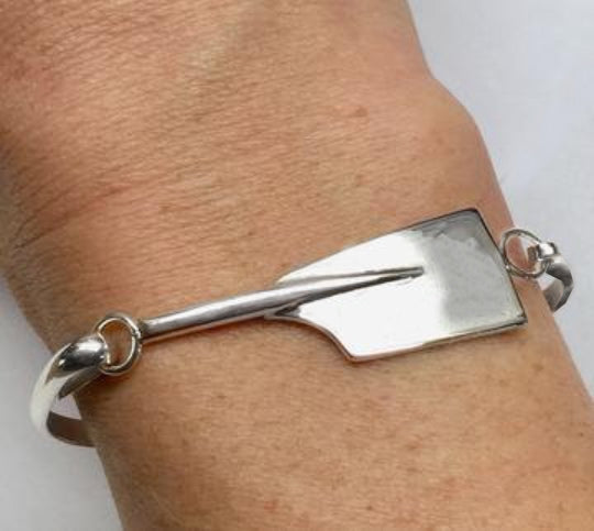 Hinged Bangle Bracelet Sterling Silver