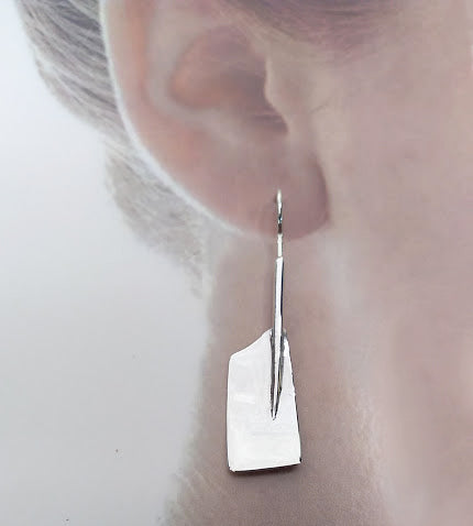 Custom Aluminum Rowing Team Oar Earrings with French Wires – Rubini Inc.