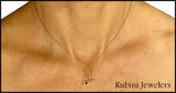 14Kt Gold 3D SUP Paddler with Emerald Pendant by Rubini Jewelers