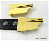 Brass Rowing Hatchet Blade Belt Buckle by Rubini Jewelers