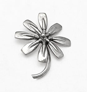 Flower of Eight Rowing Tulip Blades Pendant Sterling Silver, by Rubini Jewelers