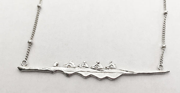 Custom Aluminum Rowing Team Oar Necklace