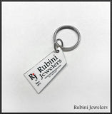 Custom Team Aluminum Rowing Oar Key Chain by Rubini Jewelers