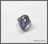 Sterling Silver Lavender Jade Ring at Rubini Jewelers