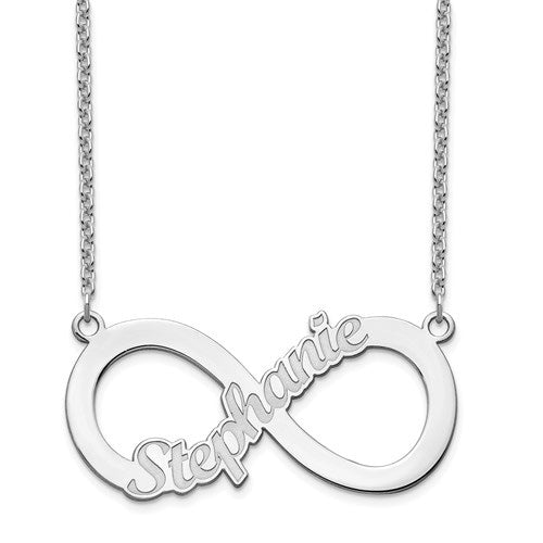 Infinity sign necklace hot sale with names